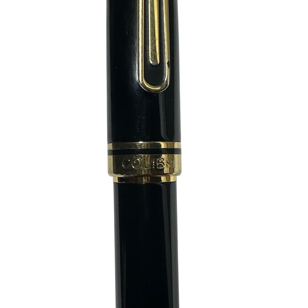 Colibri Classic Fountain Pen Black with Goldtone Accents Vintage 1990's - Picture 6 of 10